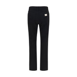 Dolce & Gabbana Black Cotton Straight-Leg Jeans