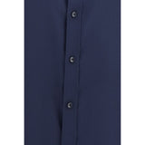 Dolce & Gabbana Blue Silk Dress Shirt
