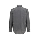 Giorgio Armani Gray Cotton Pattern Shirt