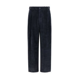 Giorgio Armani Black Viscose Casual Pants