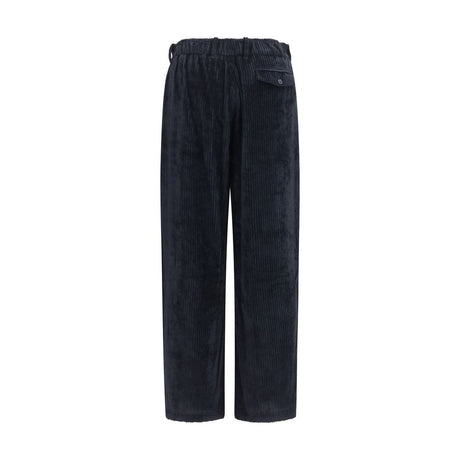 Giorgio Armani Black Viscose Casual Pants