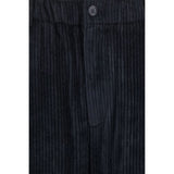 Giorgio Armani Black Viscose Casual Pants