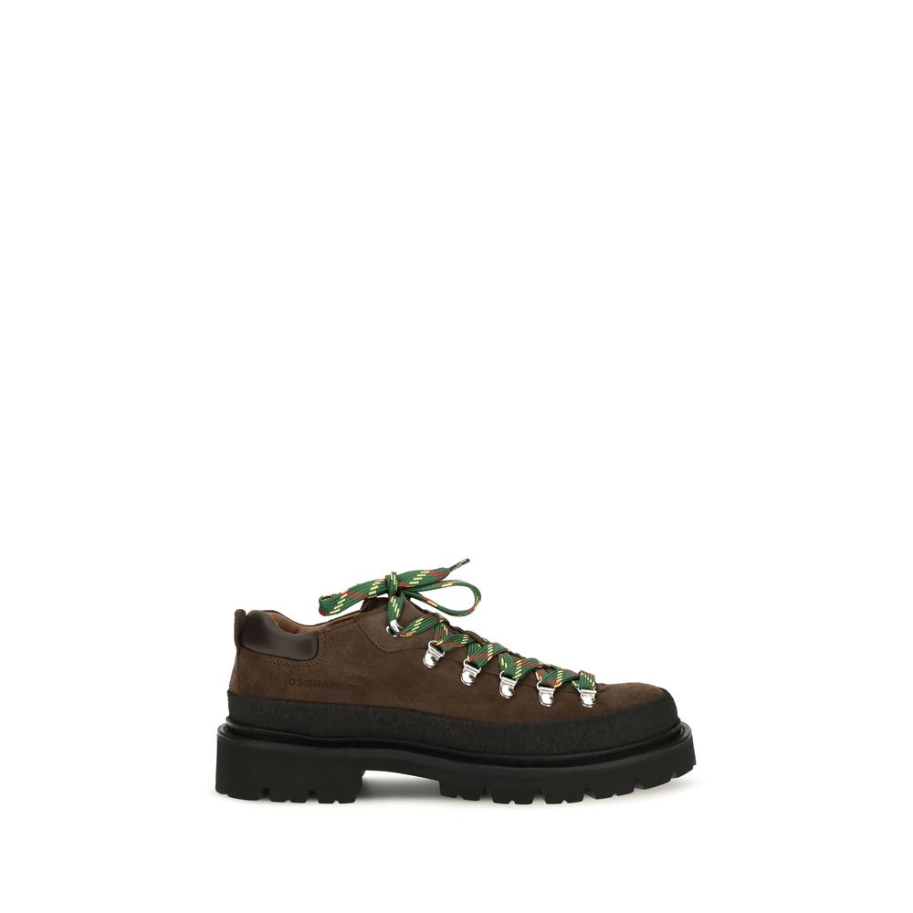 Dsquared² Brown Calf Leather Bos Taurus Lace-Up Boots  display picture 3