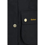 Barbour Black Cotton Full-Length Jacket