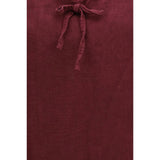 Miu Miu Bordeaux Linen Casual Dress