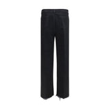 Rick Owens Black Cotton Flared Jeans