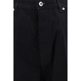 Rick Owens Black Cotton Flared Jeans
