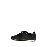 Dsquared² Black Calf Leather Bos Taurus Athletic Sneakers