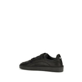 Dsquared² Black Calf Leather Bos Taurus Athletic Sneakers