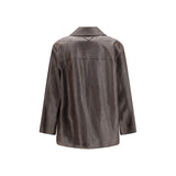 Prada Brown Lamb Leather Leather Jacket