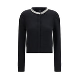 PINKO Black Wool Oves Aries Cardigan