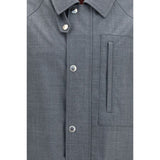 Brunello Cucinelli Gray Wool Oves Aries Full-Length Jacket
