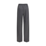 Miu Miu Gray Wool Oves Aries Casual Pants