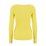 Trussardi Jeans Yellow Viscose Women Sweater