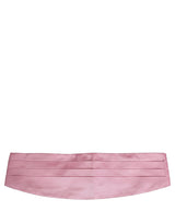 Dolce & Gabbana Pink Men 100% Silk Belt Waist Cummerbund