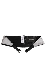 Dolce & Gabbana Gray Men 100% Silk Belt Waist Cummerbund