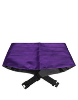 Dolce & Gabbana Violet Men 100% Silk Belt Waist Cummerbund