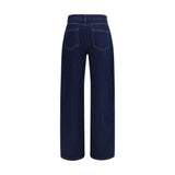 Max Mara Blue Cotton Jeans Denim