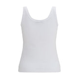 Dolce & Gabbana White Cotton Tank Tops