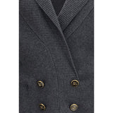 Dolce & Gabbana Gray Wool Oves Aries Cardigan