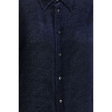 Giorgio Armani Blue Silk Dress Shirt