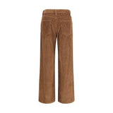 Brunello Cucinelli Brown Cotton Casual Pants