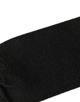 Dolce & Gabbana Men Black Viscose Mid Calf Accessory Socks