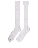Dolce & Gabbana Men White Viscose Over The Calf Accessory Socks