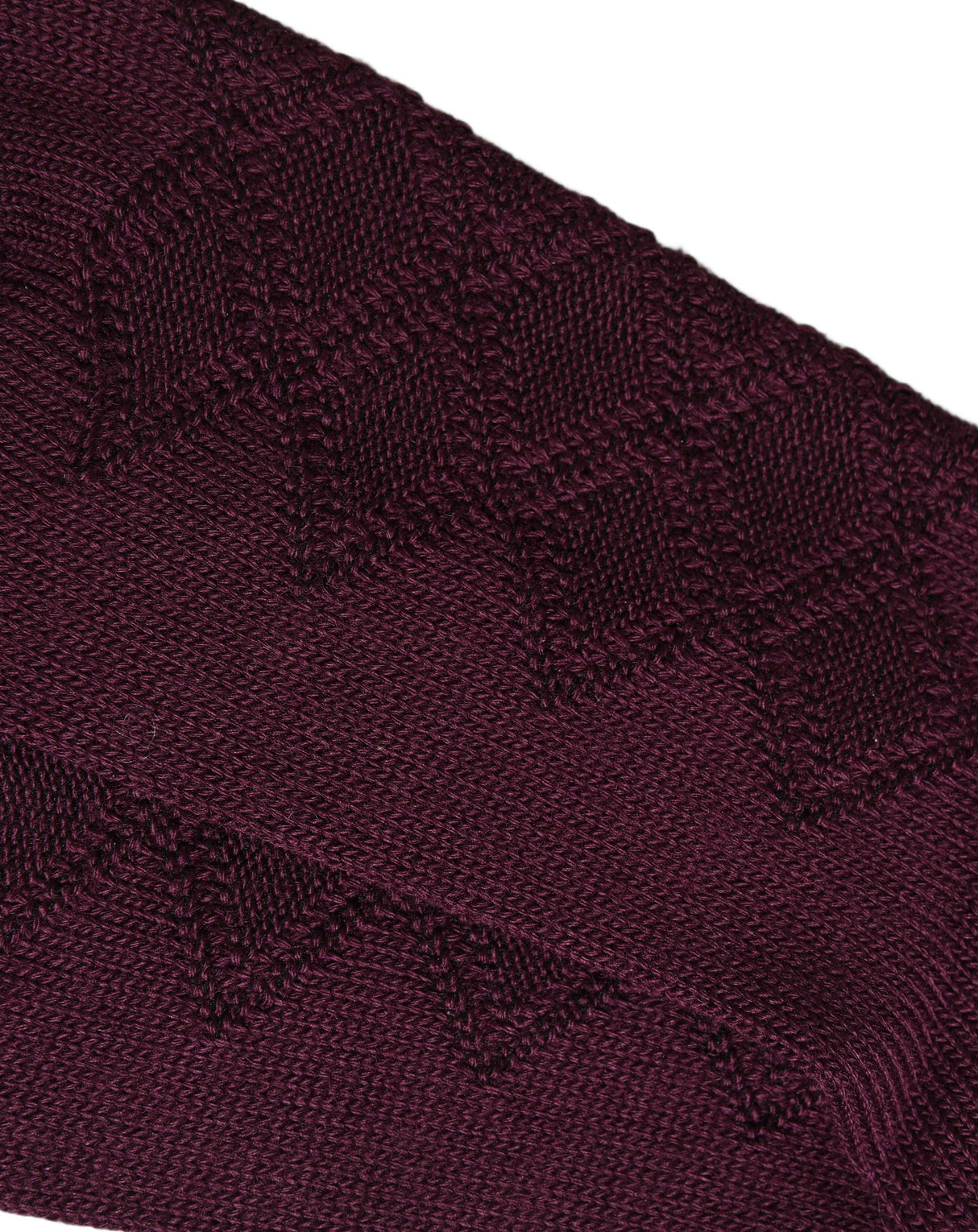Dolce & Gabbana Burgundy Wool Crest Logo Knee High Accessory Socks