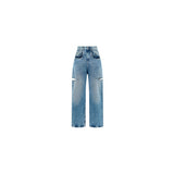 Maison Margiela Blue Cotton Straight-Leg Jeans