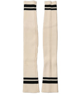 Dolce & Gabbana Cream Wool Thigh High Leg Warmer Accessory Socks