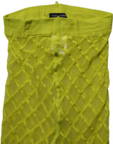 Dolce & Gabbana Green Nylon Fishnet Pantyhose Stockings Socks