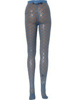 Dolce & Gabbana Light Blue Nylon Fishnet Pantyhose Stockings Socks