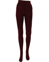 Dolce & Gabbana Burgundy Nylon Fishnet Pantyhose Stockings Socks