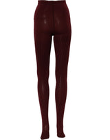 Dolce & Gabbana Burgundy Nylon Fishnet Pantyhose Stockings Socks
