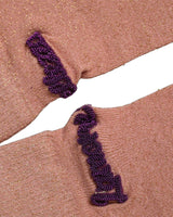 Dolce & Gabbana Dusty Pink Embroidered Mid Calf Accessory Socks