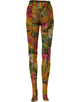 Dolce & Gabbana Floral Nylon Tights Stockings Multicolor Socks