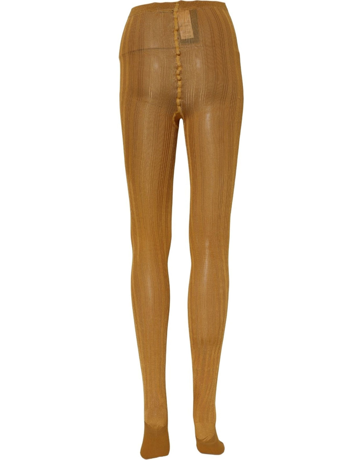 Dolce & Gabbana Mustard Nylon Tights Pantyhose Stockings Socks