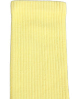 Dolce & Gabbana Yellow Cotton Ribbed Mid Calf Women Accessory Socks