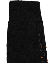 Dolce & Gabbana Dark Gray Sequined Wool Knee High Accessory Socks
