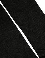 Dolce & Gabbana Black Wool DG Logo Mid Calf Accessory Socks