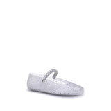 Jimmy Choo White Polyurethane Ballet Flats