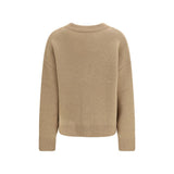 Ami Paris Beige Alpaca Vicugna Pacos Cardigan