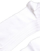 Dolce & Gabbana White Cotton Ribbed Logo Over The Calf Women Socks