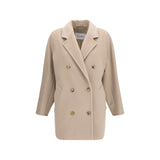 Max Mara Beige Wool Oves Aries Full-Length Jacket