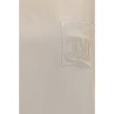 Max Mara Beige Silk T-Shirt