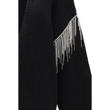 Max Mara Black Wool Oves Aries Cardigan