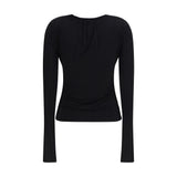 Max Mara Black Viscose Dress Shirt
