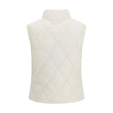 Burberry White Polyester Sleeveless Jacket
