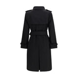 Burberry Black Cotton Coat